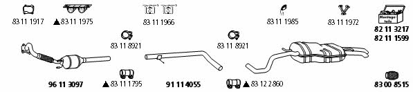 HJS Leistritz SK_63 Exhaust system SK63: Buy near me in Poland at 2407.PL - Good price!