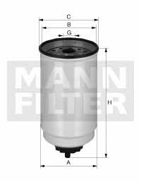 Mann-Filter WK 10 017 X Топливный фильтр WK10017X: Отличная цена - Купить в Польше на 2407.PL!