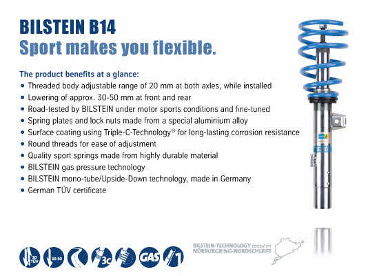 Bilstein BIL_005120 Suspension Kit, coil springs BIL005120: Buy near me at 2407.PL in Poland at an Affordable price!