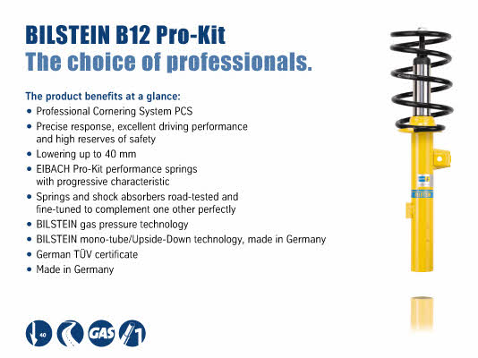 Bilstein BIL_014770 Комплект ходовой части, пружины амортизаторы BIL014770: Отличная цена - Купить в Польше на 2407.PL!