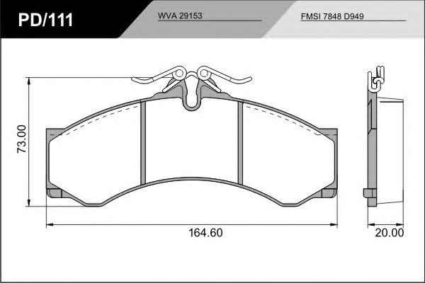 Fras-le PD/111_CV ADVANCED Brake Pad Set, disc brake PD111CVADVANCED: Buy near me at 2407.PL in Poland at an Affordable price!