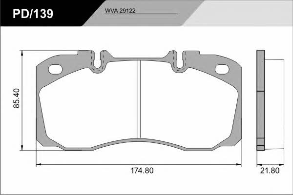 Fras-le PD/139_CV ADVANCED Brake Pad Set, disc brake PD139CVADVANCED: Buy near me at 2407.PL in Poland at an Affordable price!