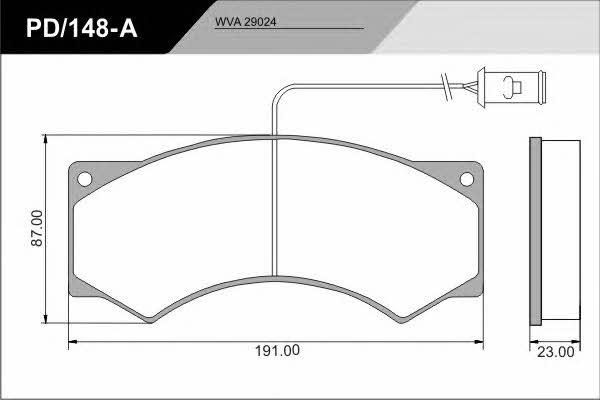 Fras-le PD/148-A_CV ADVANCED Brake Pad Set, disc brake PD148ACVADVANCED: Buy near me in Poland at 2407.PL - Good price!