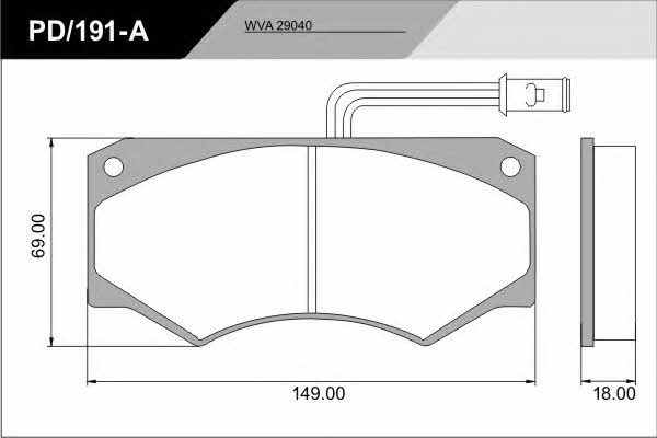 Fras-le PD/191-A_CV ADVANCED Brake Pad Set, disc brake PD191ACVADVANCED: Buy near me in Poland at 2407.PL - Good price!