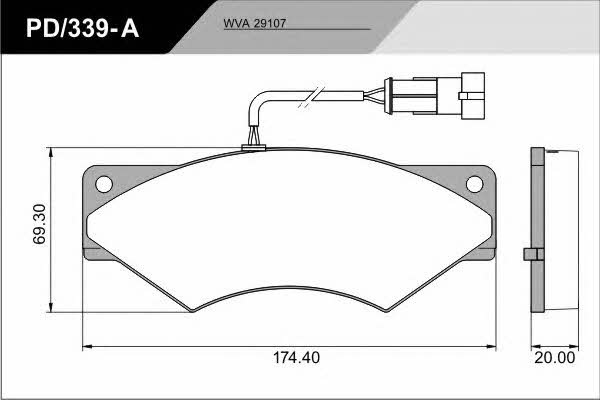 Fras-le PD/339-A_CV ADVANCED Brake Pad Set, disc brake PD339ACVADVANCED: Buy near me in Poland at 2407.PL - Good price!