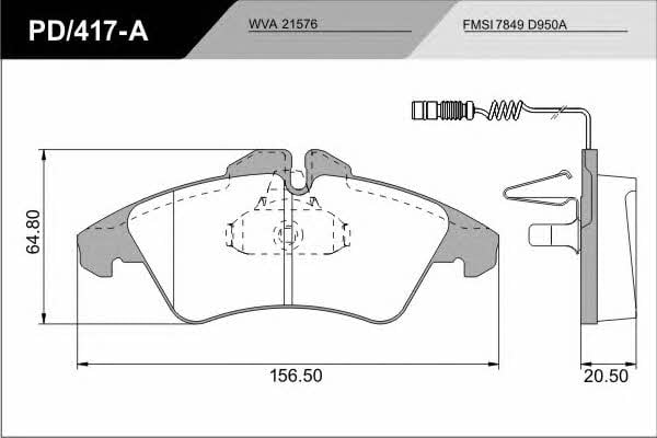 Fras-le PD/417-A_CV ADVANCED Brake Pad Set, disc brake PD417ACVADVANCED: Buy near me in Poland at 2407.PL - Good price!