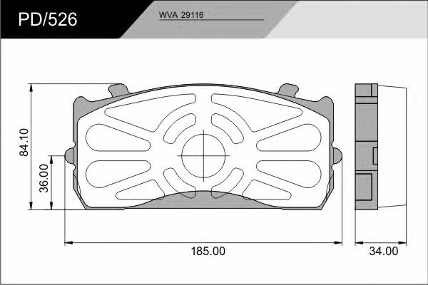 Fras-le PD/526_CV ADVANCED Brake Pad Set, disc brake PD526CVADVANCED: Buy near me in Poland at 2407.PL - Good price!