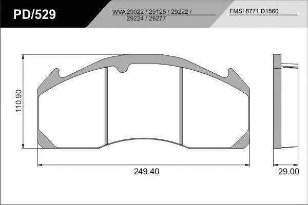 Fras-le PD/529_CV ADVANCED Brake Pad Set, disc brake PD529CVADVANCED: Buy near me at 2407.PL in Poland at an Affordable price!