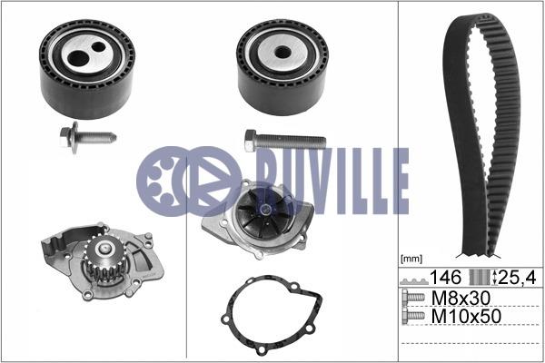 Ruville 55971701 TIMING BELT KIT WITH WATER PUMP 55971701: Buy near me in Poland at 2407.PL - Good price!
