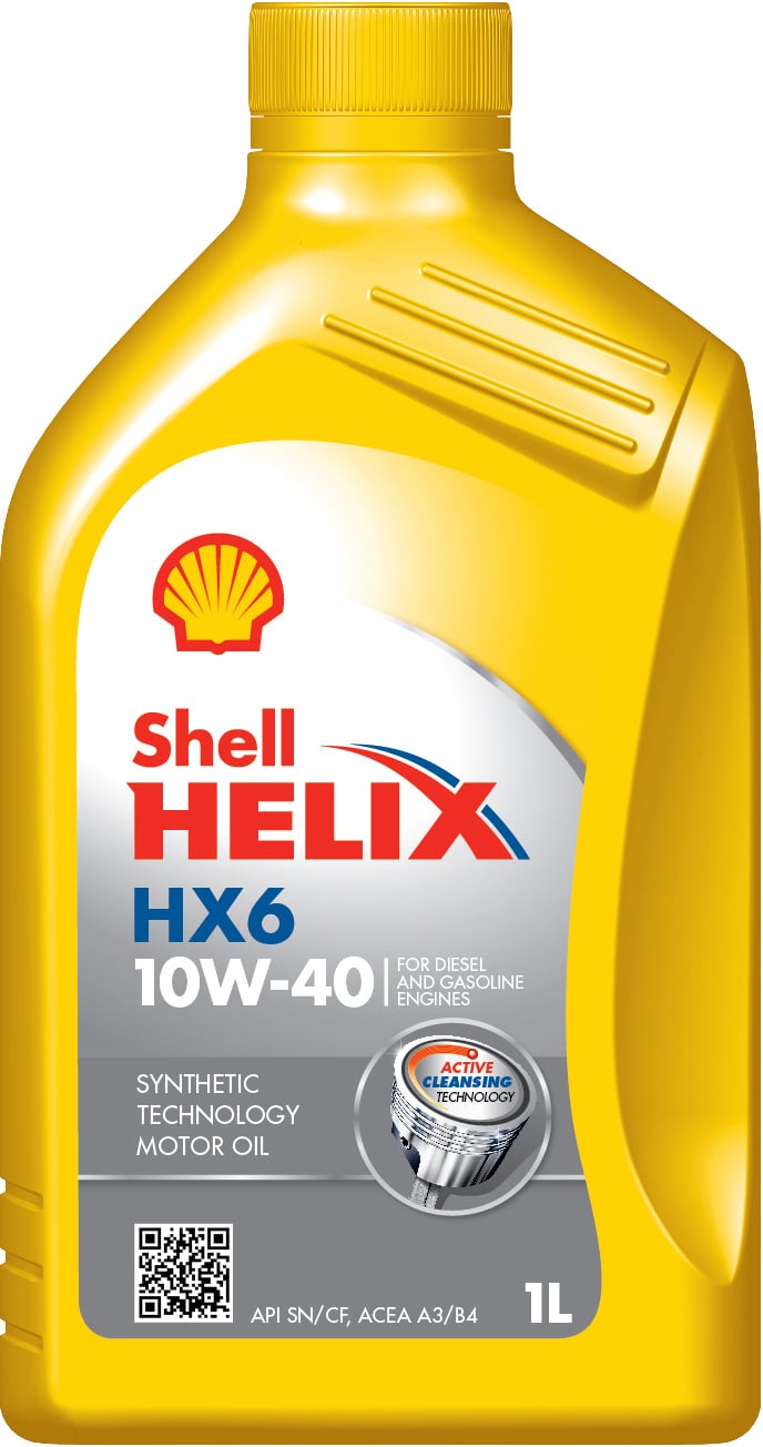 Shell HELIX HX 6 10W-40 1L Моторное масло Shell Helix HX6 10W-40, 1л HELIXHX610W401L: Отличная цена - Купить в Польше на 2407.PL!