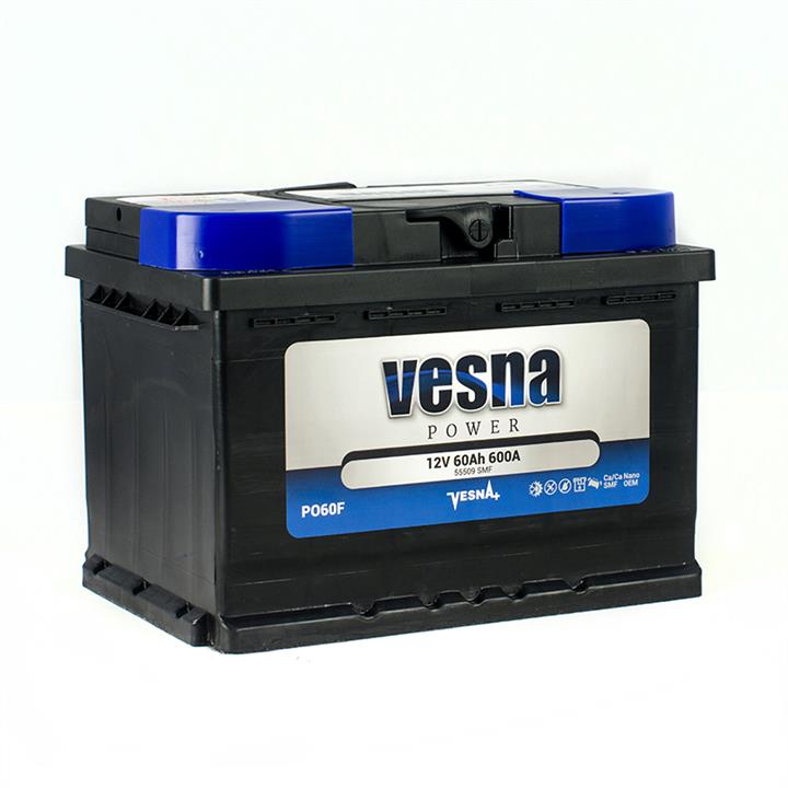 Vesna 415 262 Аккумулятор Vesna Power 12В 60Ач 600А(EN) R+ 415262: Отличная цена - Купить в Польше на 2407.PL!