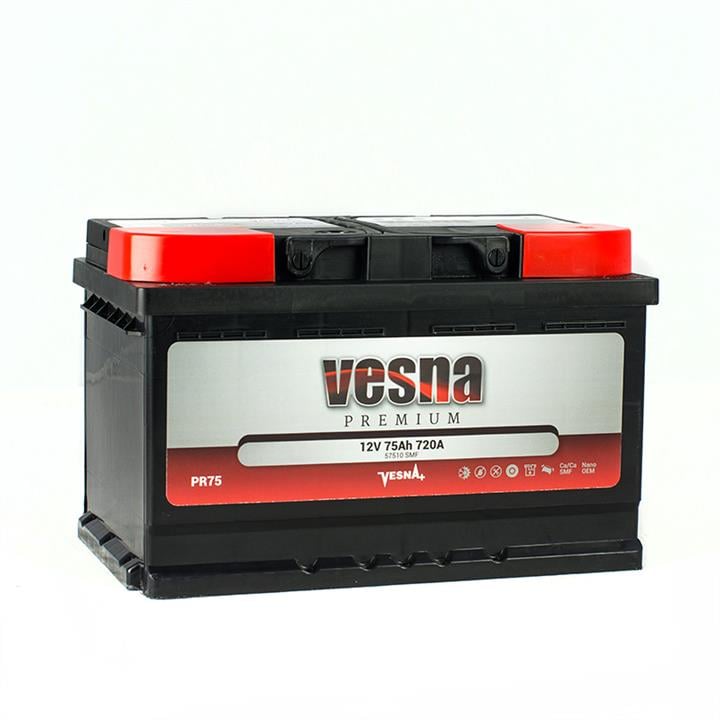 Vesna 415075 Akumulator Vesna Premium 12V 75AH 720A(EN) P+ 415075: Atrakcyjna cena w Polsce na 2407.PL - Zamów teraz!