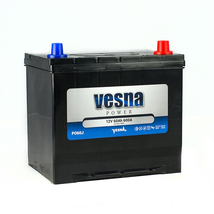 Vesna 415060 Аккумулятор Vesna Power 12В 60Ач 600А(EN) R+ 415060: Отличная цена - Купить в Польше на 2407.PL!