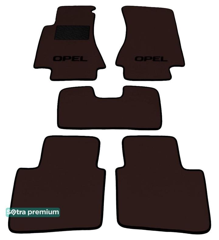 Sotra 00021-CH-CHOCO Interior mats Sotra two-layer brown for Opel Omega b (1994-2003), set 00021CHCHOCO: Buy near me in Poland at 2407.PL - Good price!
