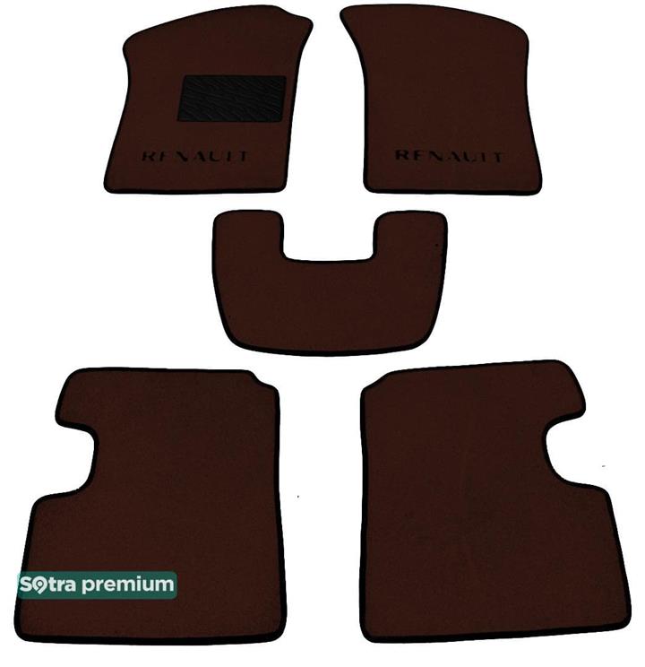 Sotra 00036-CH-CHOCO Interior mats Sotra two-layer brown for Renault Twingo (1993-2007), set 00036CHCHOCO: Buy near me in Poland at 2407.PL - Good price!