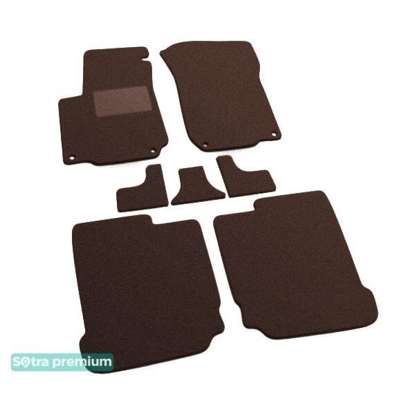 Sotra 00059-CH-CHOCO Interior mats Sotra two-layer brown for Volkswagen Bora (1999-2006), set 00059CHCHOCO: Buy near me in Poland at 2407.PL - Good price!