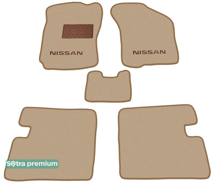 Sotra 00074-CH-BEIGE Interior mats Sotra two-layer beige for Nissan Sunny (1986-1990), set 00074CHBEIGE: Buy near me in Poland at 2407.PL - Good price!