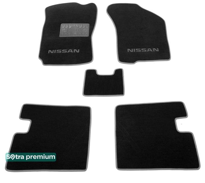 Sotra 00074-CH-BLACK Interior mats Sotra two-layer black for Nissan Sunny (1986-1990), set 00074CHBLACK: Buy near me in Poland at 2407.PL - Good price!
