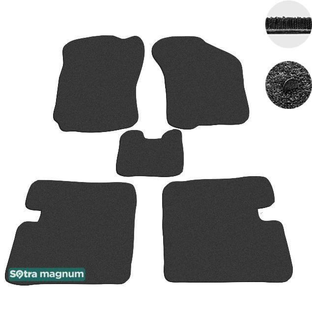 Sotra 00074-MG15-BLACK Interior mats Sotra two-layer black for Nissan Sunny (1986-1990), set 00074MG15BLACK: Buy near me in Poland at 2407.PL - Good price!