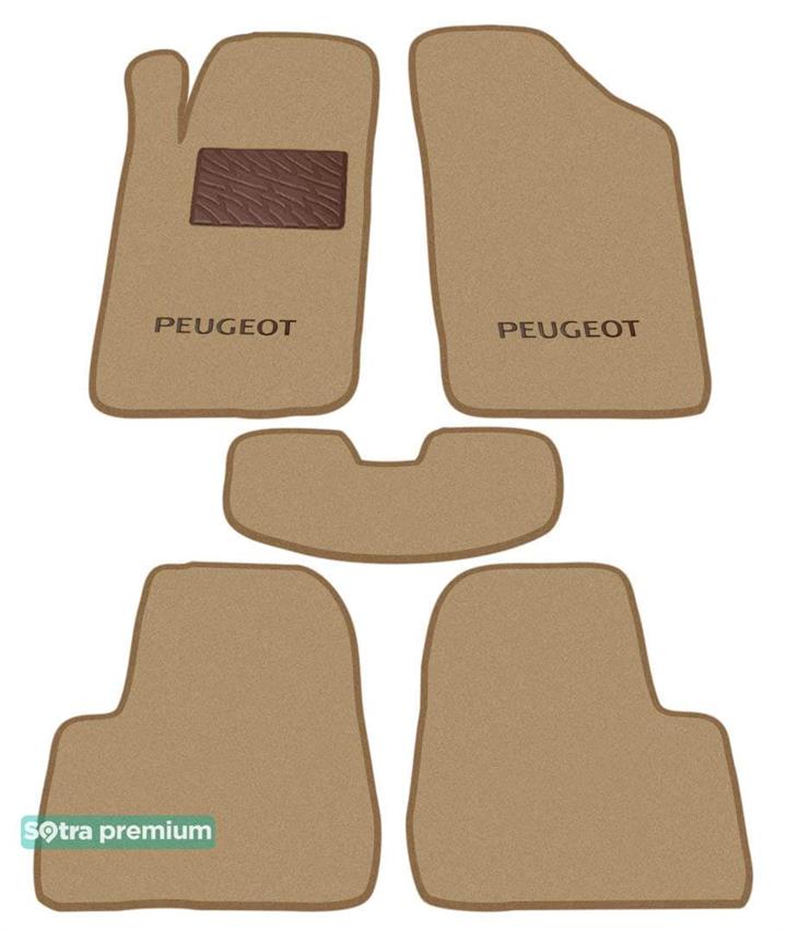 Sotra 00087-CH-BEIGE Interior mats Sotra two-layer beige for Peugeot 206 (1998-2012), set 00087CHBEIGE: Buy near me in Poland at 2407.PL - Good price!