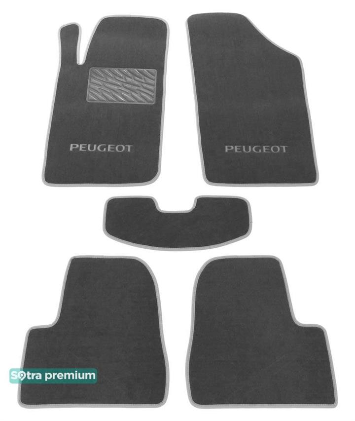 Sotra 00087-CH-GREY Interior mats Sotra two-layer gray for Peugeot 206 (1998-2012), set 00087CHGREY: Buy near me in Poland at 2407.PL - Good price!