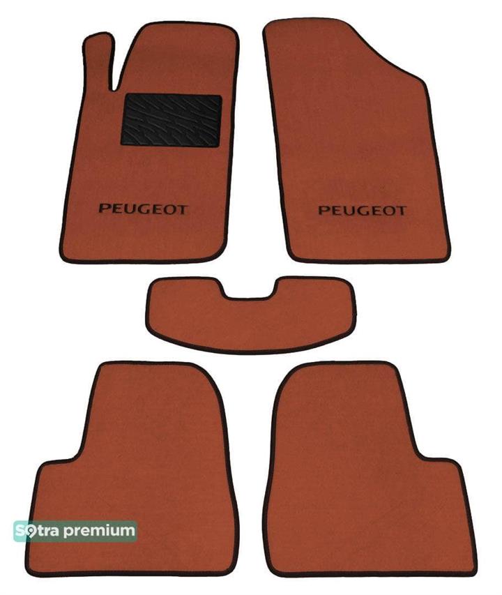 Sotra 00087-CH-TERRA Interior mats Sotra two-layer terracotta for Peugeot 206 (1998-2012), set 00087CHTERRA: Buy near me in Poland at 2407.PL - Good price!