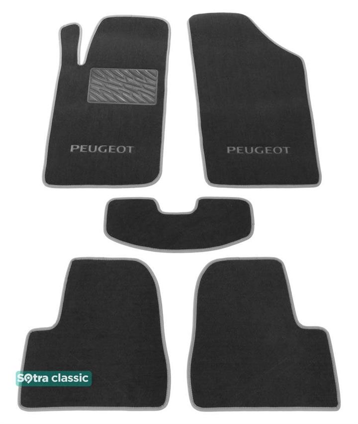 Sotra 00087-GD-GREY Килимки салону Sotra двошарові сірі для Peugeot 206 (1998-2012), комплект 00087GDGREY: Приваблива ціна - Купити у Польщі на 2407.PL!