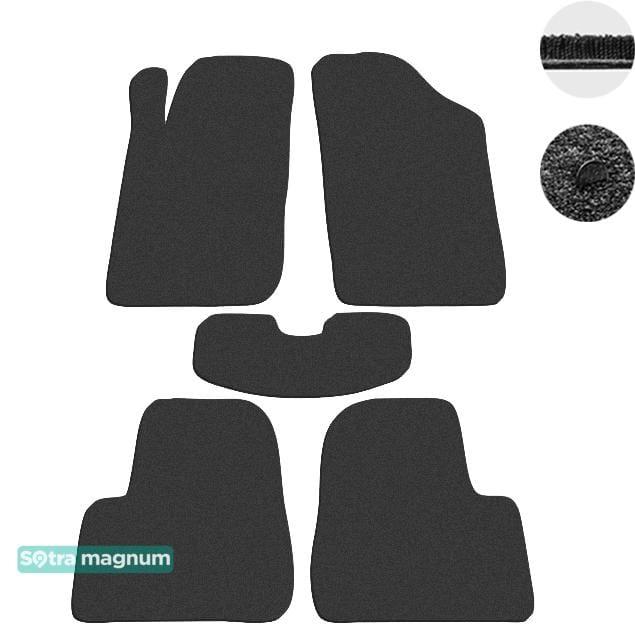 Sotra 00087-MG15-BLACK Interior mats Sotra two-layer black for Peugeot 206 (1998-2012), set 00087MG15BLACK: Buy near me in Poland at 2407.PL - Good price!