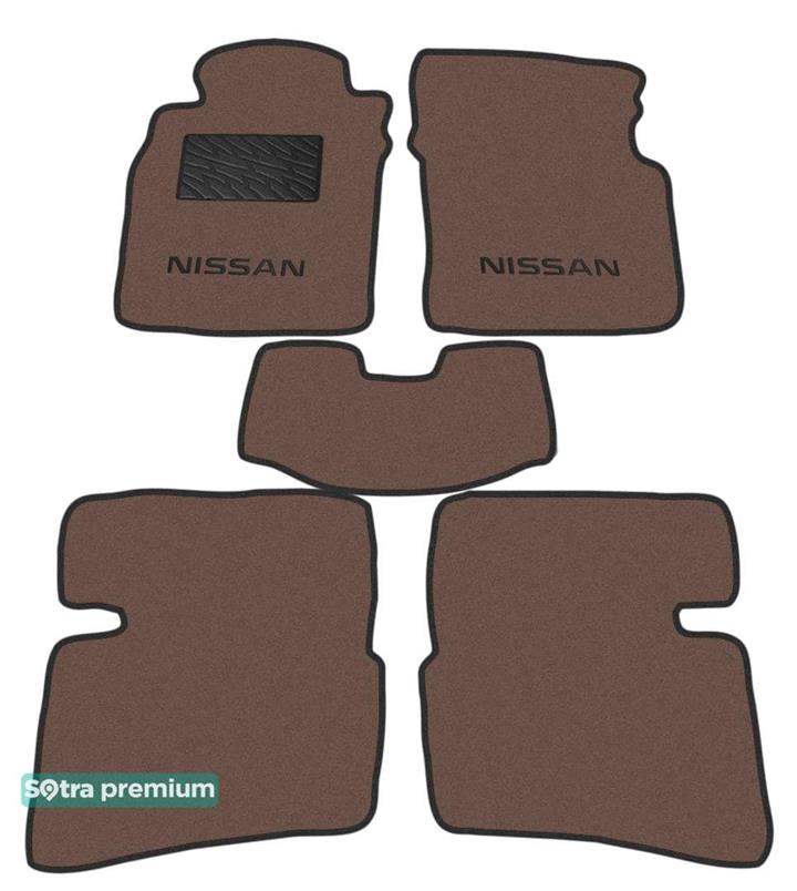 Sotra 00092-CH-CHOCO Interior mats Sotra two-layer brown for Nissan Primera (1991-2001), set 00092CHCHOCO: Buy near me in Poland at 2407.PL - Good price!