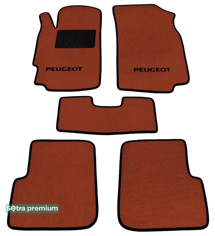 Sotra 00112-CH-TERRA Interior mats Sotra two-layer terracotta for Peugeot 406 (1995-2004), set 00112CHTERRA: Buy near me in Poland at 2407.PL - Good price!