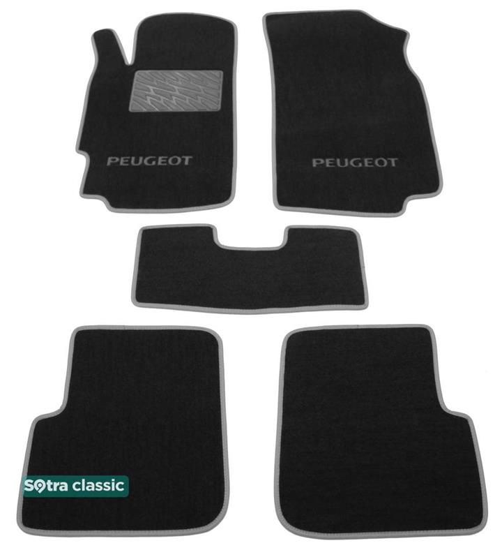 Sotra 00112-GD-BLACK Interior mats Sotra two-layer black for Peugeot 406 (1995-2004), set 00112GDBLACK: Buy near me in Poland at 2407.PL - Good price!