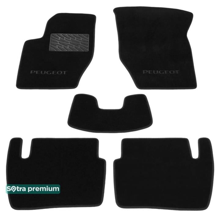 Sotra 00114-CH-BLACK Interior mats Sotra two-layer black for Peugeot 307 (2001-2008), set 00114CHBLACK: Buy near me in Poland at 2407.PL - Good price!