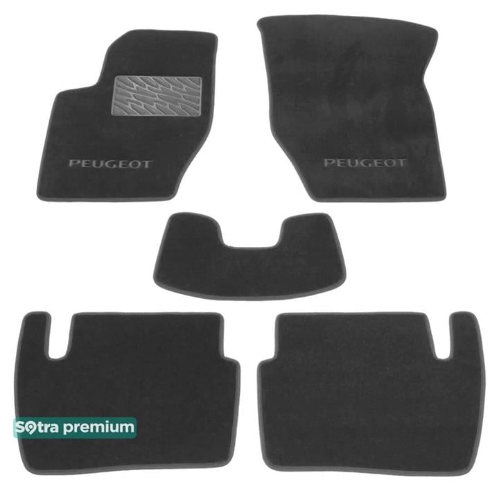 Sotra 00114-CH-GREY Interior mats Sotra two-layer gray for Peugeot 307 (2001-2008), set 00114CHGREY: Buy near me at 2407.PL in Poland at an Affordable price!