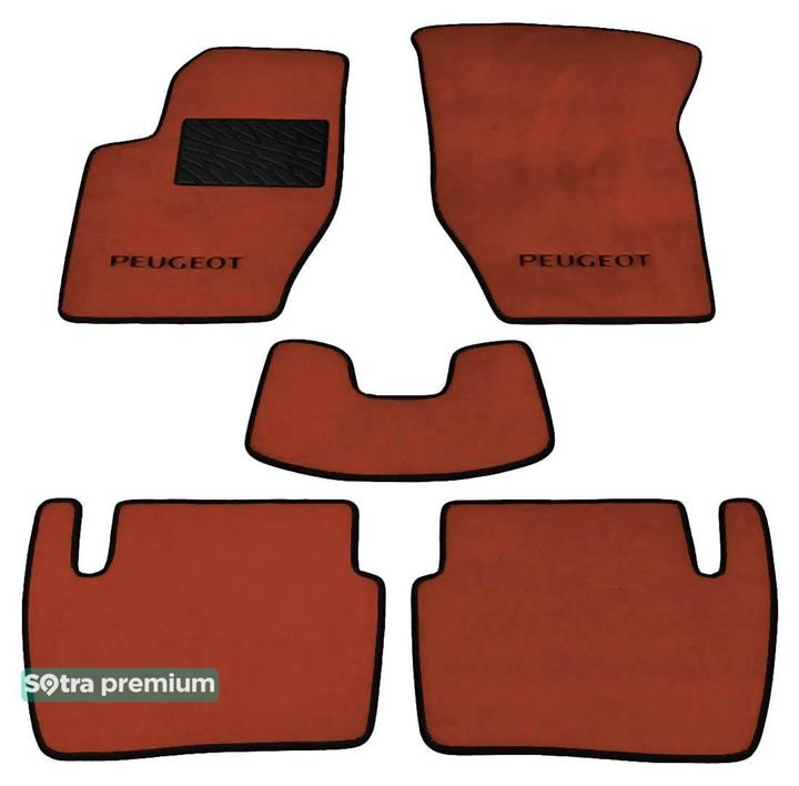 Sotra 00114-CH-TERRA Interior mats Sotra two-layer terracotta for Peugeot 307 (2001-2008), set 00114CHTERRA: Buy near me in Poland at 2407.PL - Good price!