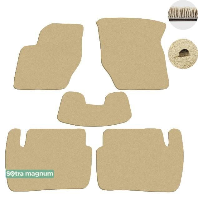 Sotra 00114-MG20-BEIGE Interior mats Sotra two-layer beige for Peugeot 307 (2001-2008), set 00114MG20BEIGE: Buy near me in Poland at 2407.PL - Good price!