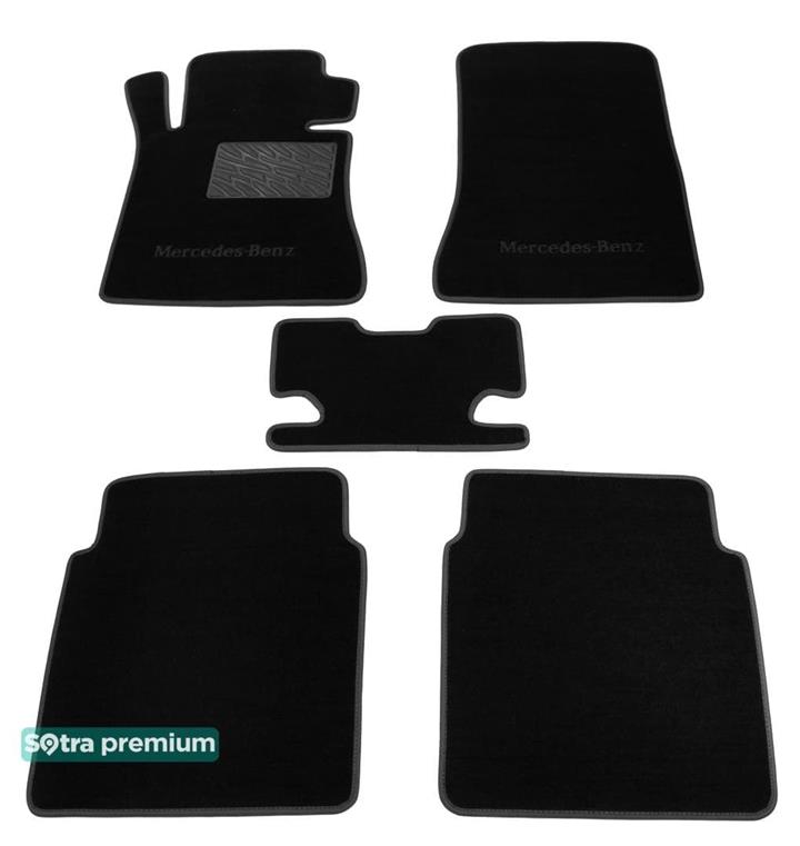 Sotra 00153-CH-BLACK Interior mats Sotra two-layer black for Mercedes S-class (1979-1992), set 00153CHBLACK: Buy near me in Poland at 2407.PL - Good price!