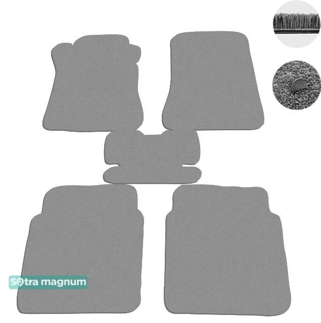 Sotra 00153-MG20-GREY Interior mats Sotra two-layer gray for Mercedes S-class (1979-1992), set 00153MG20GREY: Buy near me at 2407.PL in Poland at an Affordable price!