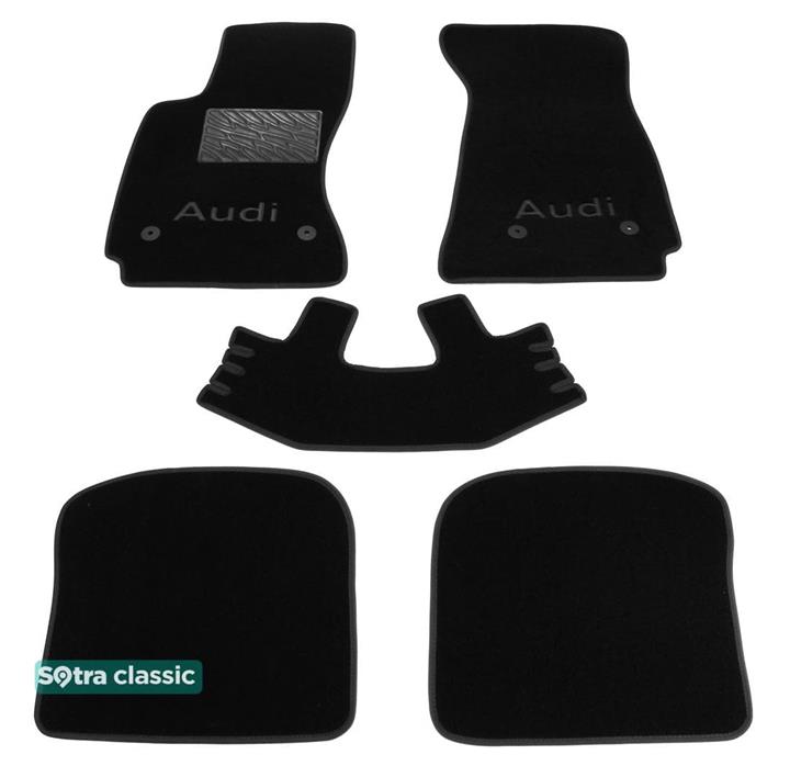 Sotra 00155-GD-BLACK Interior mats Sotra two-layer black for Audi A4 (1994-2000), set 00155GDBLACK: Buy near me in Poland at 2407.PL - Good price!