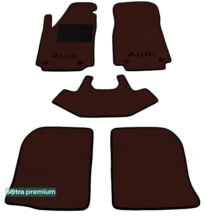 Sotra 00187-CH-CHOCO Interior mats Sotra two-layer brown for Audi 100 (1990-1994), set 00187CHCHOCO: Buy near me in Poland at 2407.PL - Good price!