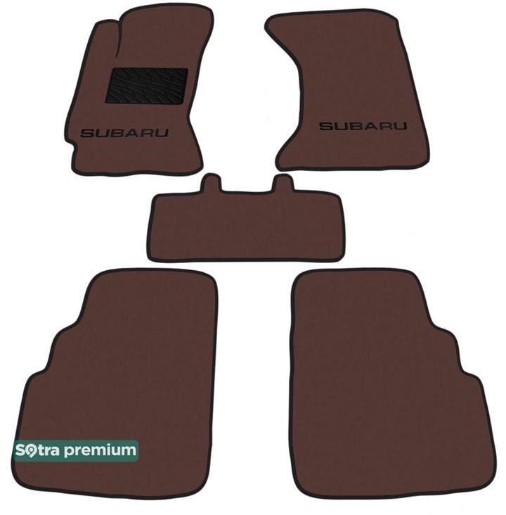 Sotra 00237-CH-CHOCO Interior mats Sotra two-layer brown for Subaru Impreza (1992-2000), set 00237CHCHOCO: Buy near me in Poland at 2407.PL - Good price!