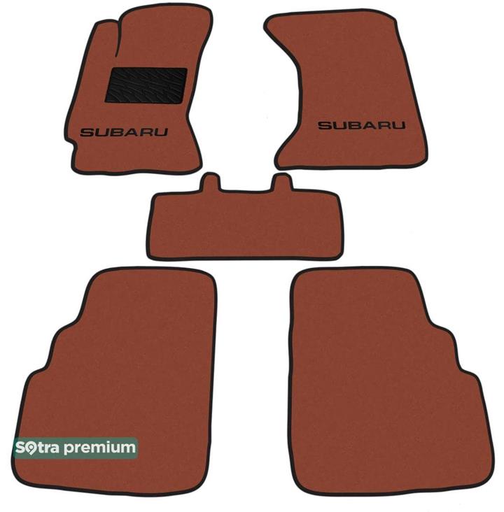 Sotra 00237-CH-TERRA Interior mats Sotra two-layer terracotta for Subaru Impreza (1992-2000), set 00237CHTERRA: Buy near me in Poland at 2407.PL - Good price!