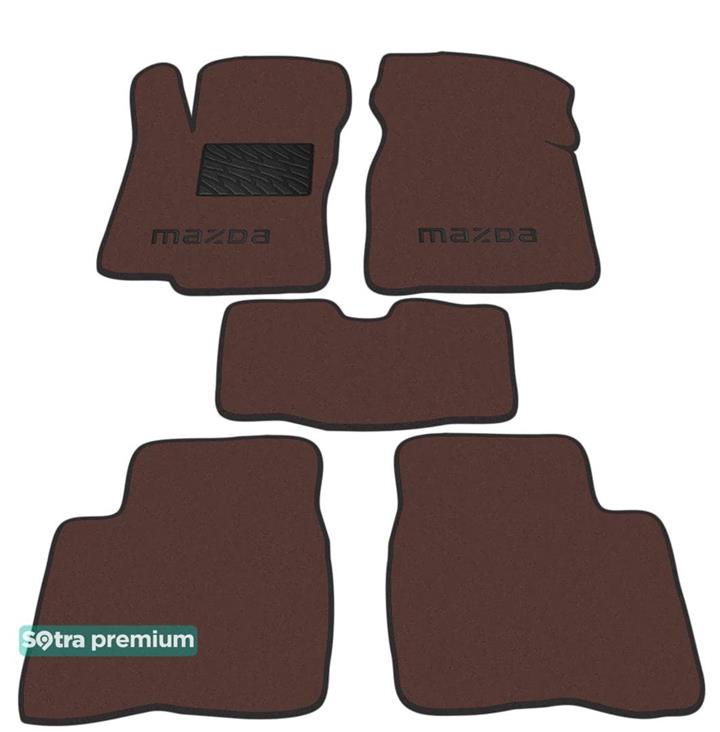 Sotra 00281-CH-CHOCO Interior mats Sotra two-layer brown for Mazda 323f (1994-1998), set 00281CHCHOCO: Buy near me in Poland at 2407.PL - Good price!