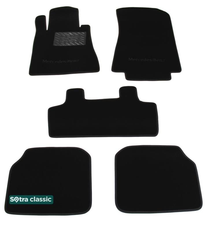 Sotra 00284-GD-BLACK Interior mats Sotra two-layer black for Mercedes S-class (1991-1998), set 00284GDBLACK: Buy near me in Poland at 2407.PL - Good price!