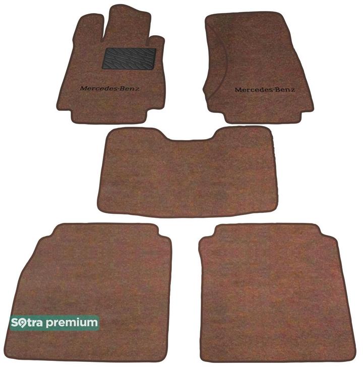 Sotra 00334-CH-CHOCO Interior mats Sotra two-layer brown for Mercedes S-class (1998-2005), set 00334CHCHOCO: Buy near me in Poland at 2407.PL - Good price!