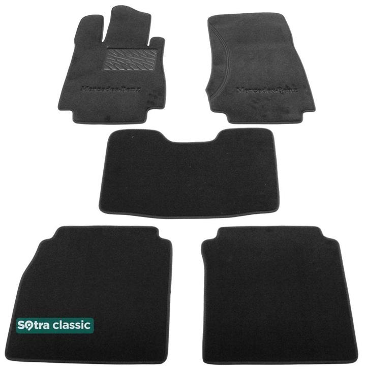 Sotra 00334-GD-BLACK Interior mats Sotra two-layer black for Mercedes S-class (1998-2005), set 00334GDBLACK: Buy near me in Poland at 2407.PL - Good price!