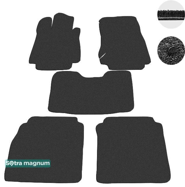 Sotra 00334-MG15-BLACK Interior mats Sotra two-layer black for Mercedes S-class (1998-2005), set 00334MG15BLACK: Buy near me in Poland at 2407.PL - Good price!