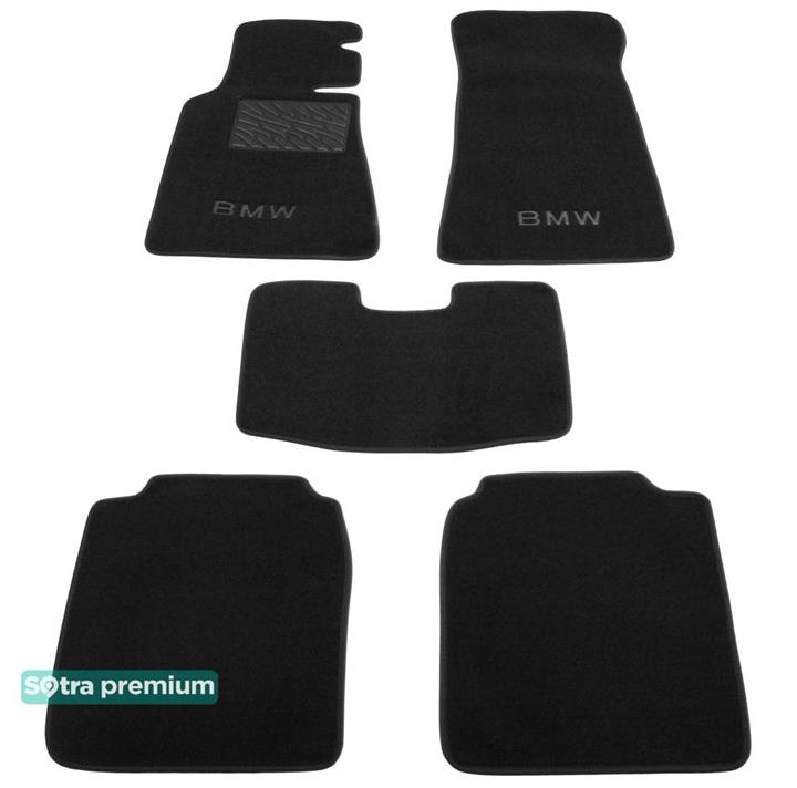 Sotra 00338-CH-BLACK Interior mats Sotra two-layer black for BMW 7-series (1986-1994), set 00338CHBLACK: Buy near me in Poland at 2407.PL - Good price!