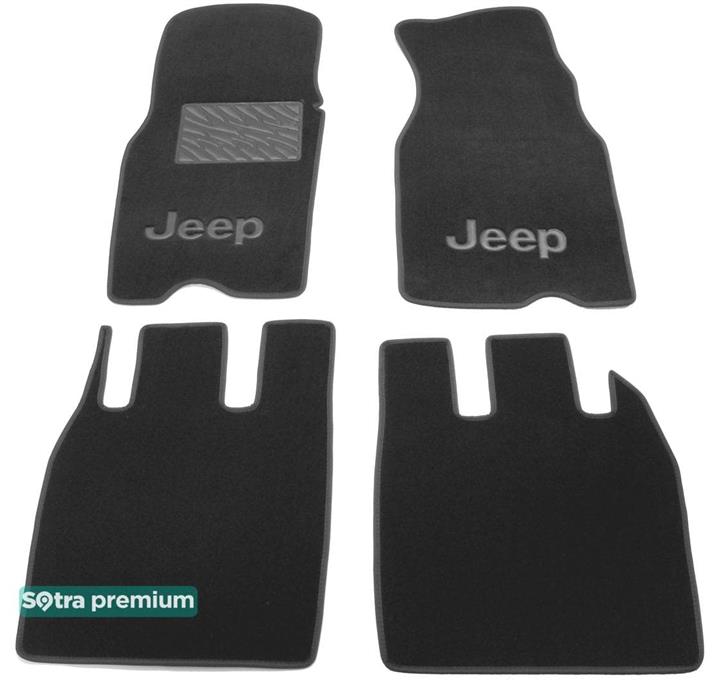 Sotra 00342-CH-GREY Interior mats Sotra two-layer gray for Jeep Grand cherokee (1993-1998), set 00342CHGREY: Buy near me at 2407.PL in Poland at an Affordable price!