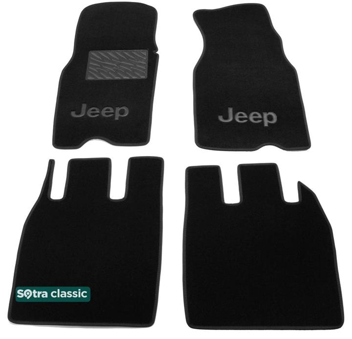 Sotra 00342-GD-BLACK Interior mats Sotra two-layer black for Jeep Grand cherokee (1993-1998), set 00342GDBLACK: Buy near me in Poland at 2407.PL - Good price!