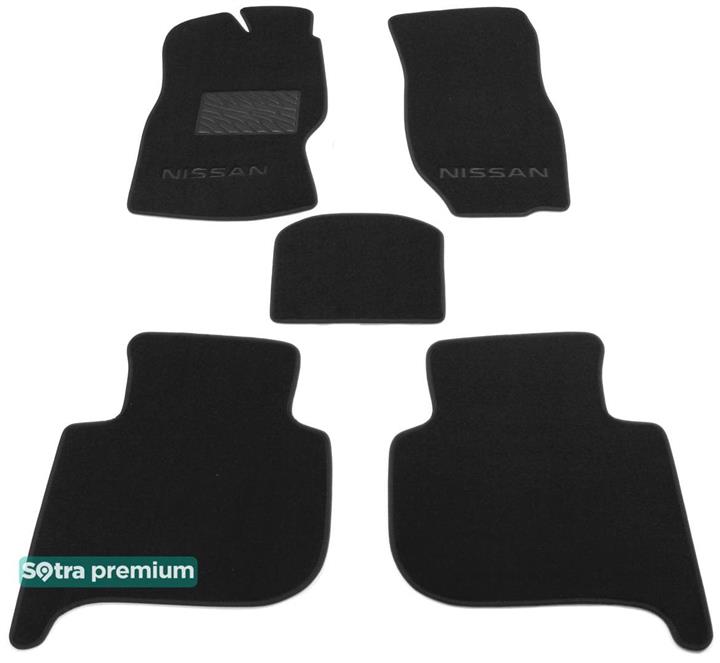 Sotra 00352-CH-BLACK Interior mats Sotra two-layer black for Nissan Terrano ii / mistral (1993-2006), set 00352CHBLACK: Buy near me in Poland at 2407.PL - Good price!